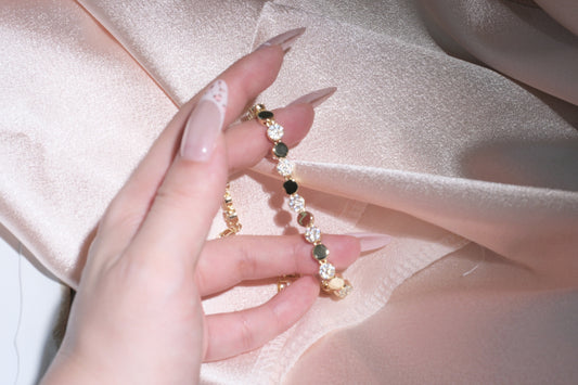 Sol Round Disc Bracelet — Gold Tone