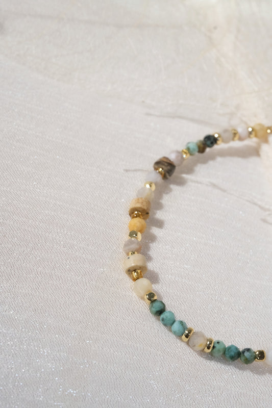 Multicolor White Stations Bracelet — real product photo