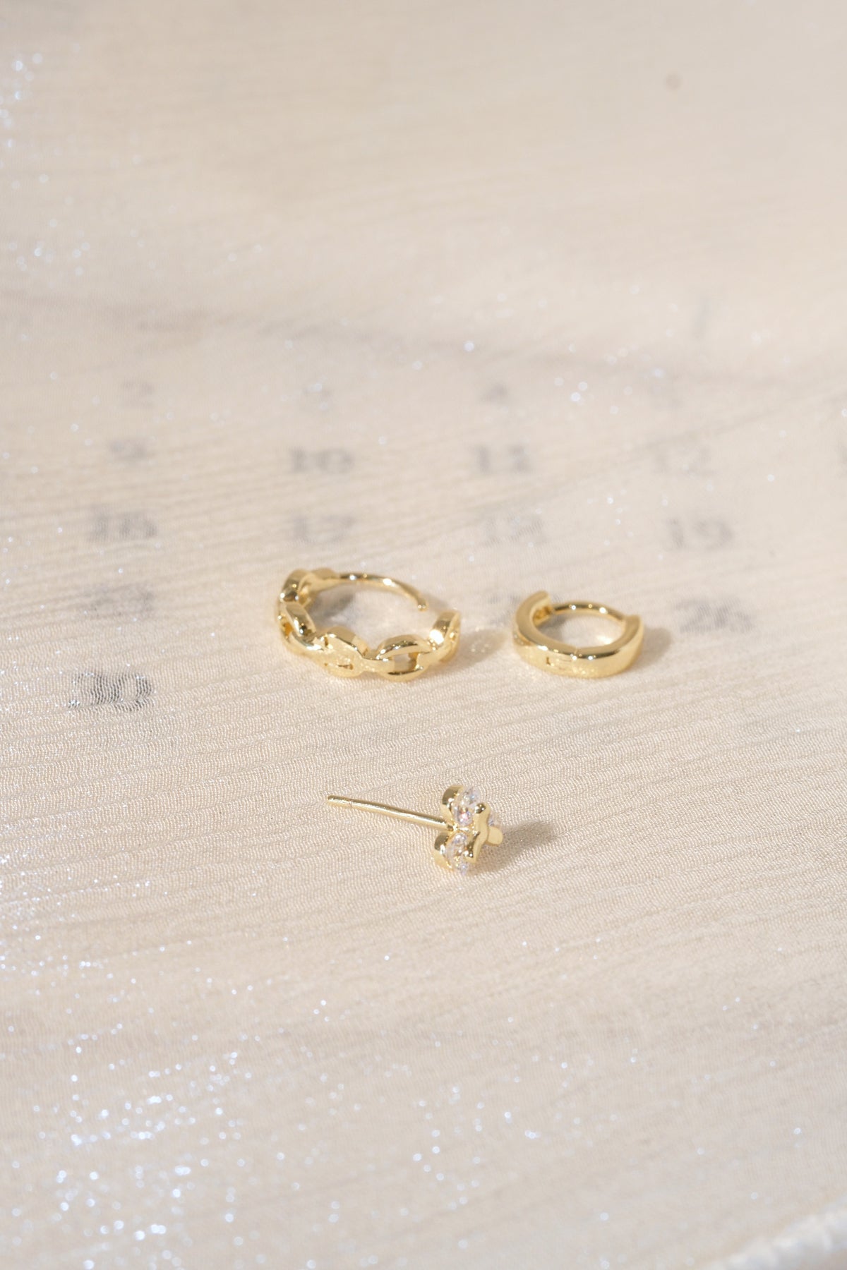 Butterfly Ear Stack — Gold — edited real product photo