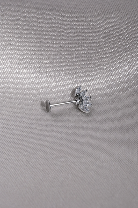 Five Marquise CZ Flat Back Labret