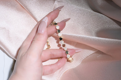Sol Round Disc Bracelet — Gold Tone
