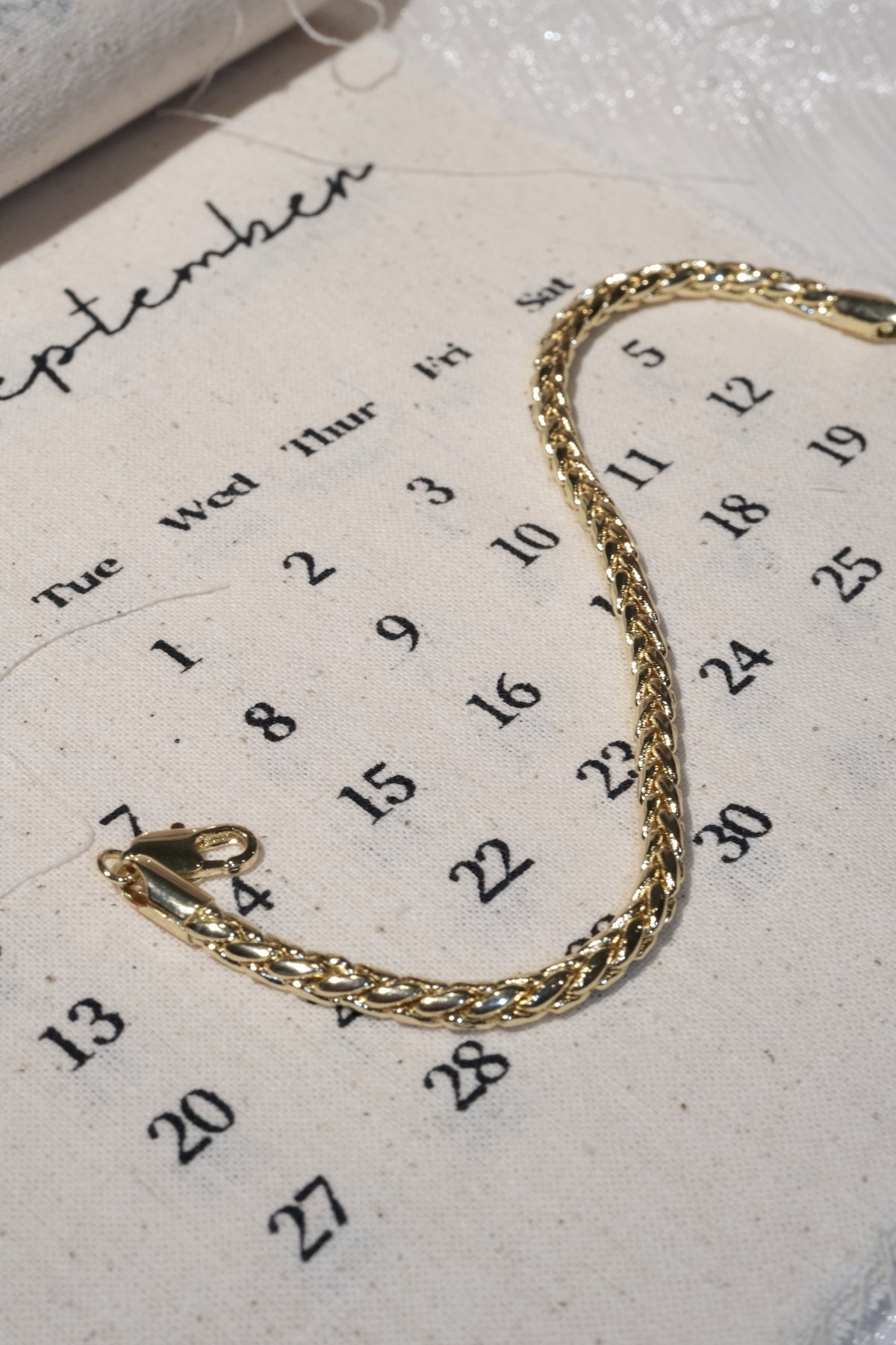 Woven Link Bracelet — Gold