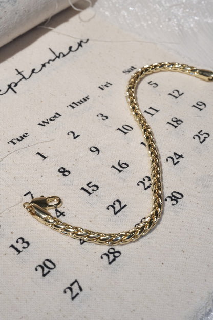 Woven Link Bracelet — Gold