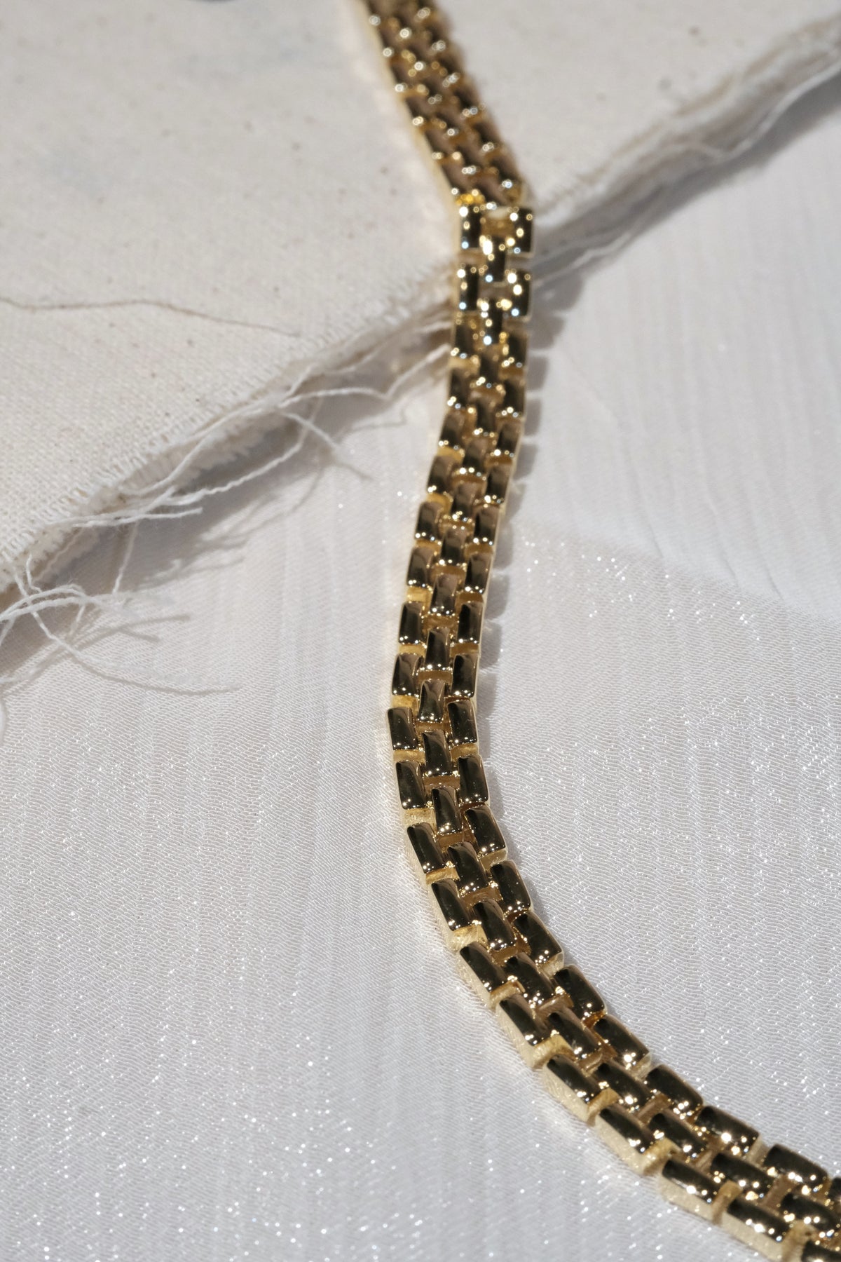 Three Row Link Bracelet — Gold