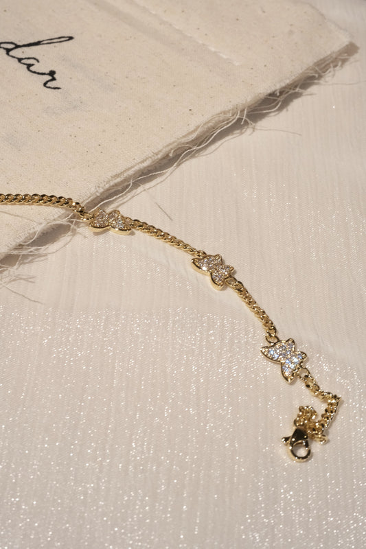 Butterfly Station Bracelet — Gold