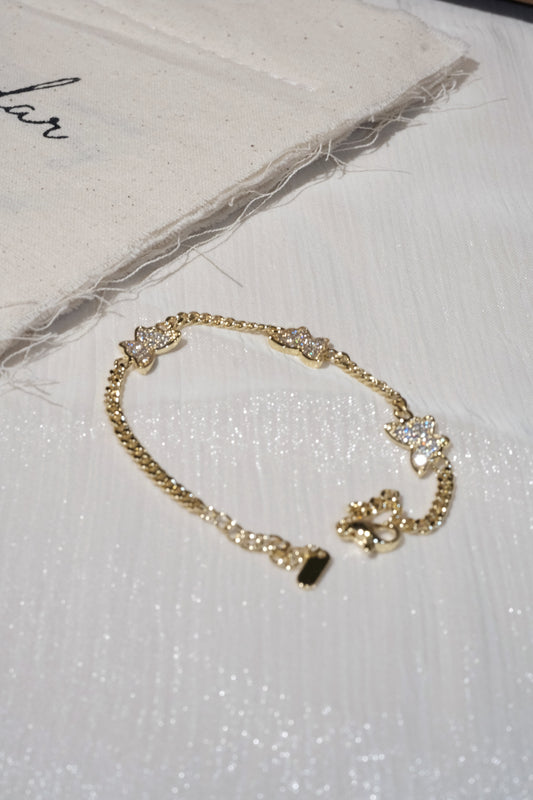 Butterfly Station Bracelet — Gold