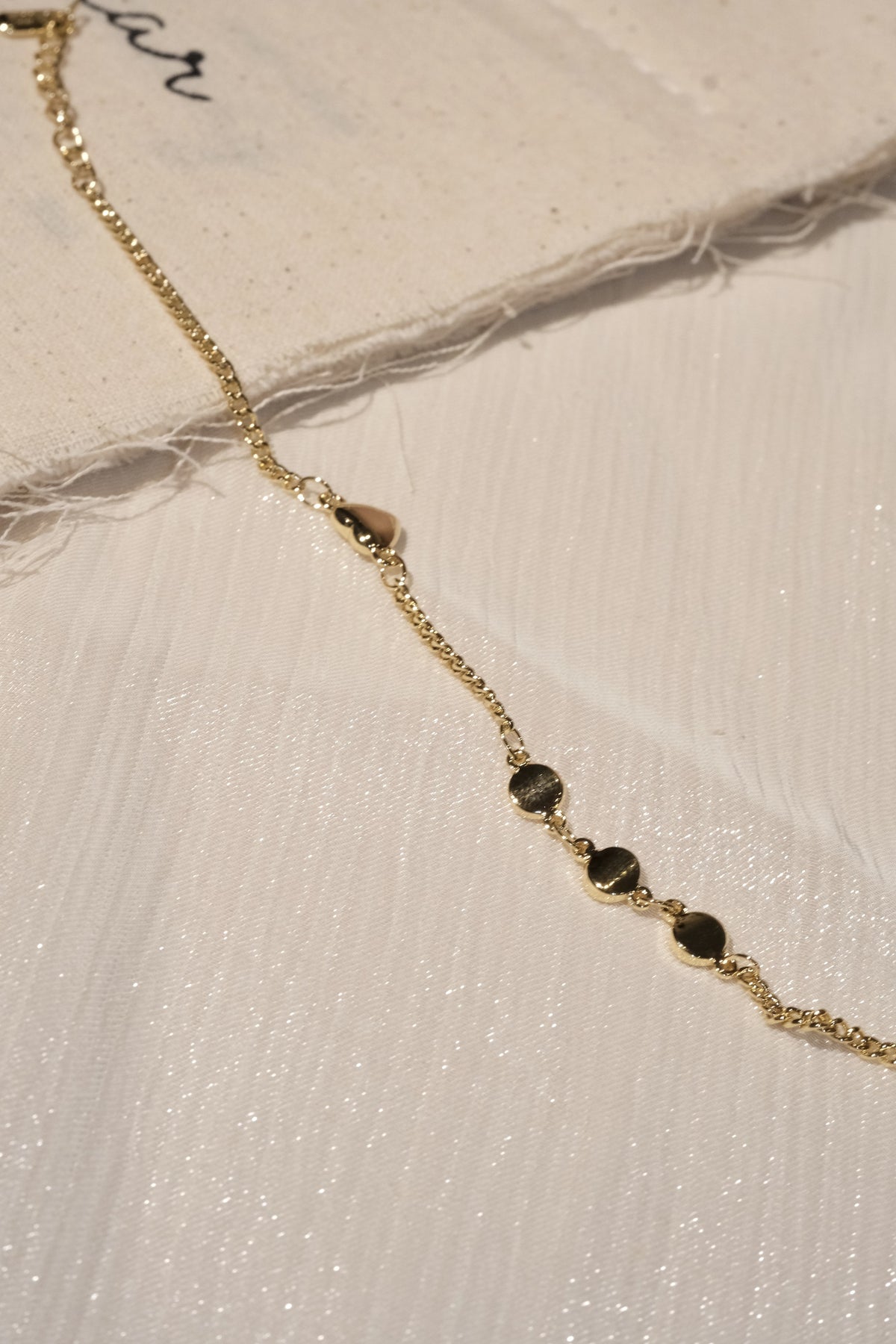 Small Station Chain Bracelet — Gold