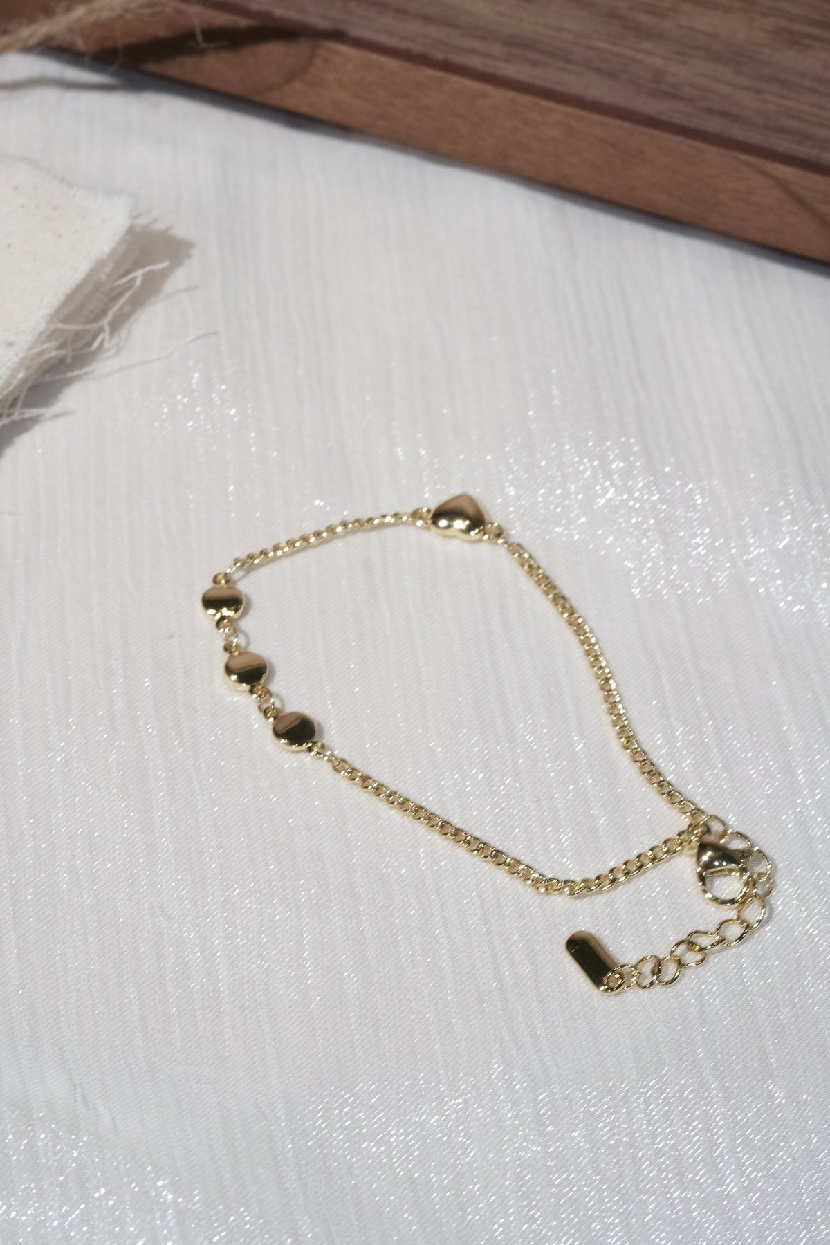 Small Station Chain Bracelet — Gold