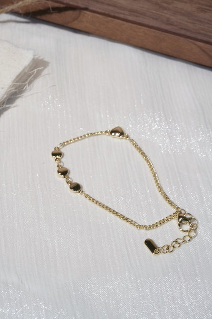 Small Station Chain Bracelet — Gold