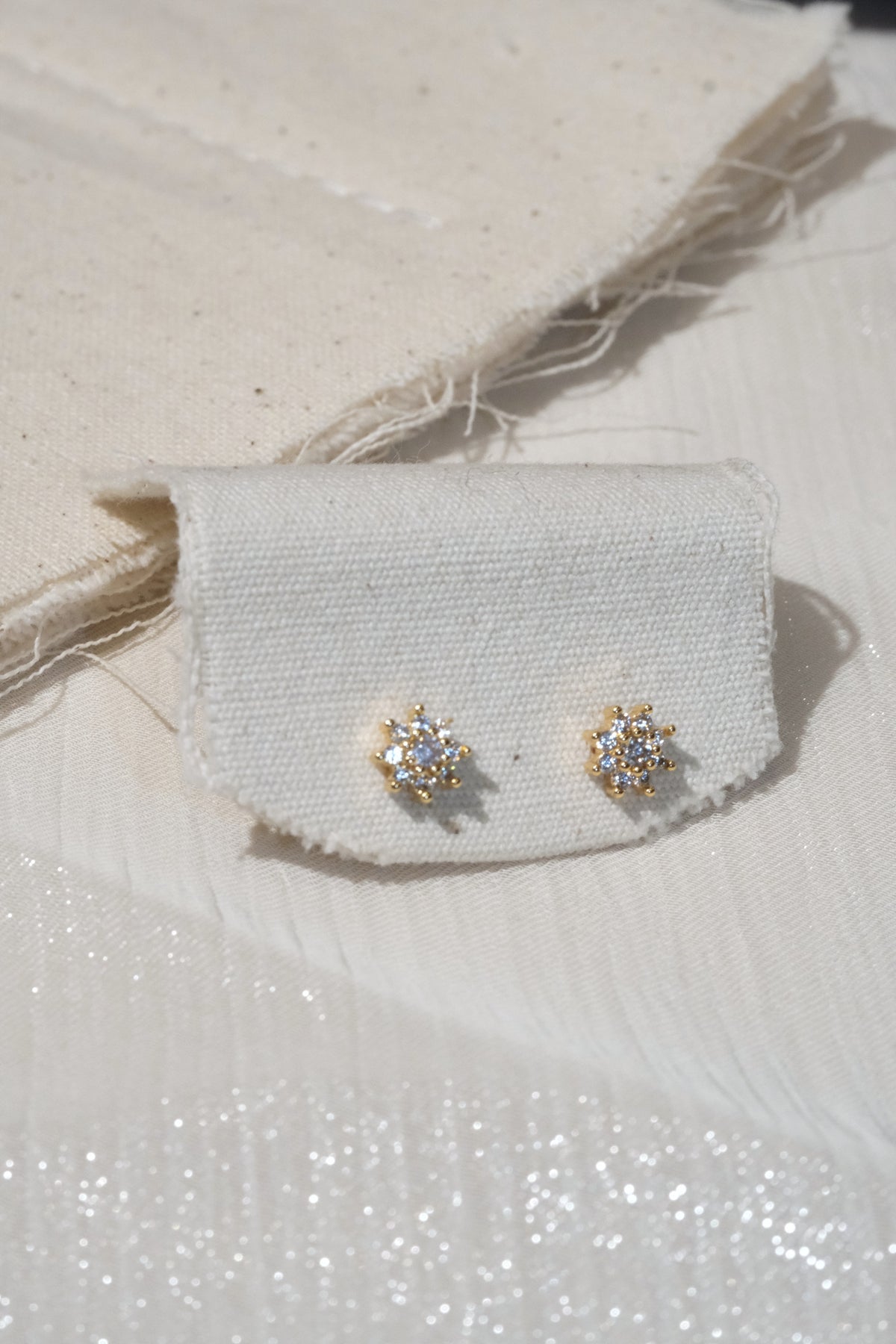 Sunburst Stud Earrings — Gold