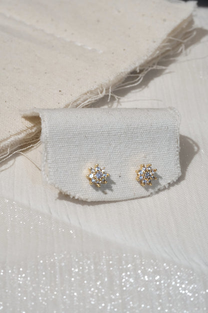 Sunburst Stud Earrings — Gold