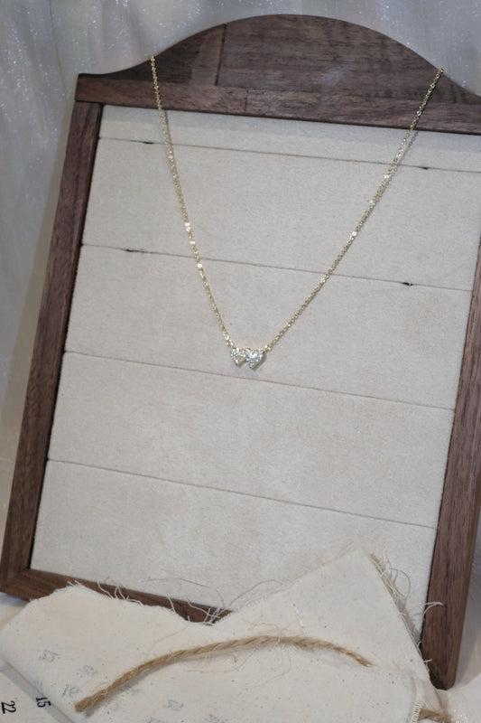 Bow Pendant Necklace — Gold