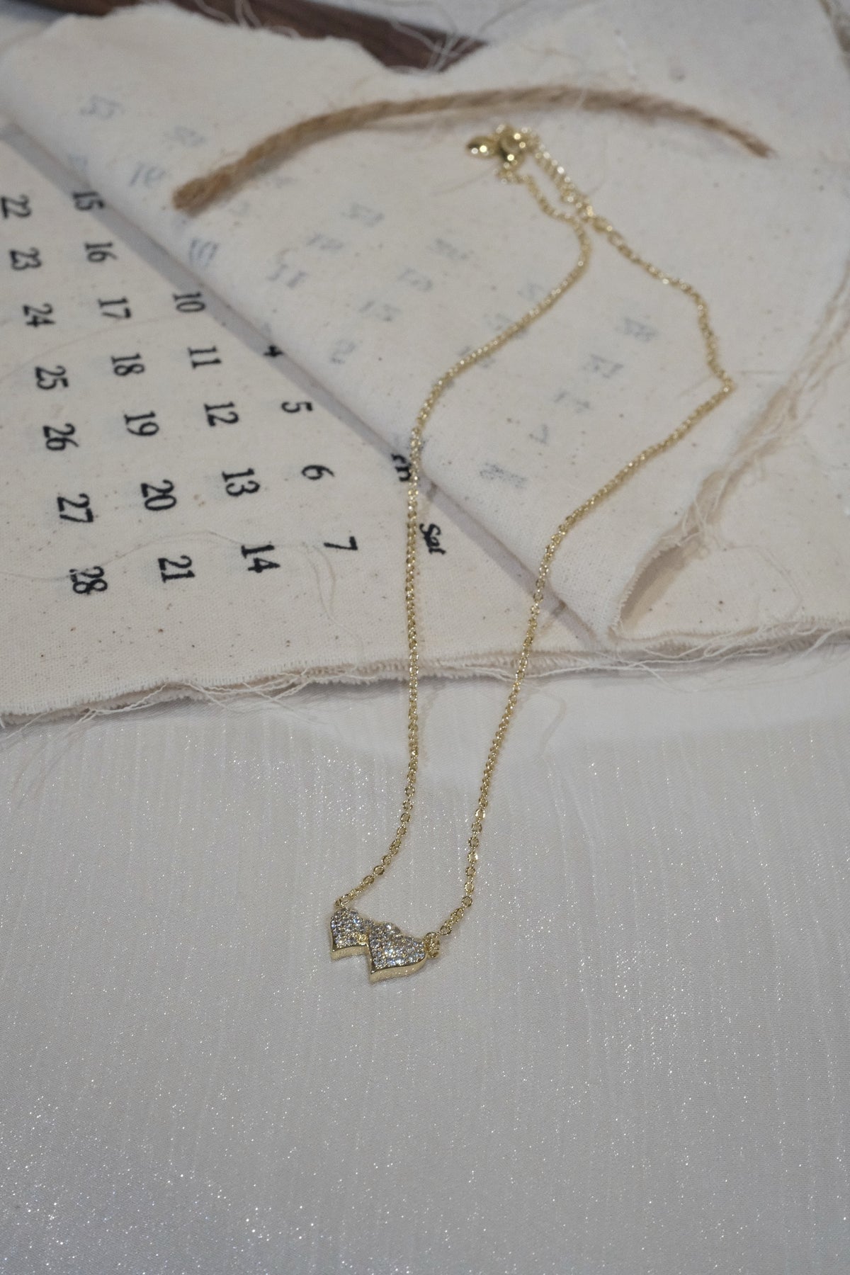 Bow Pendant Necklace — Gold