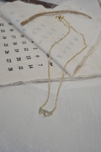 Bow Pendant Necklace — Gold