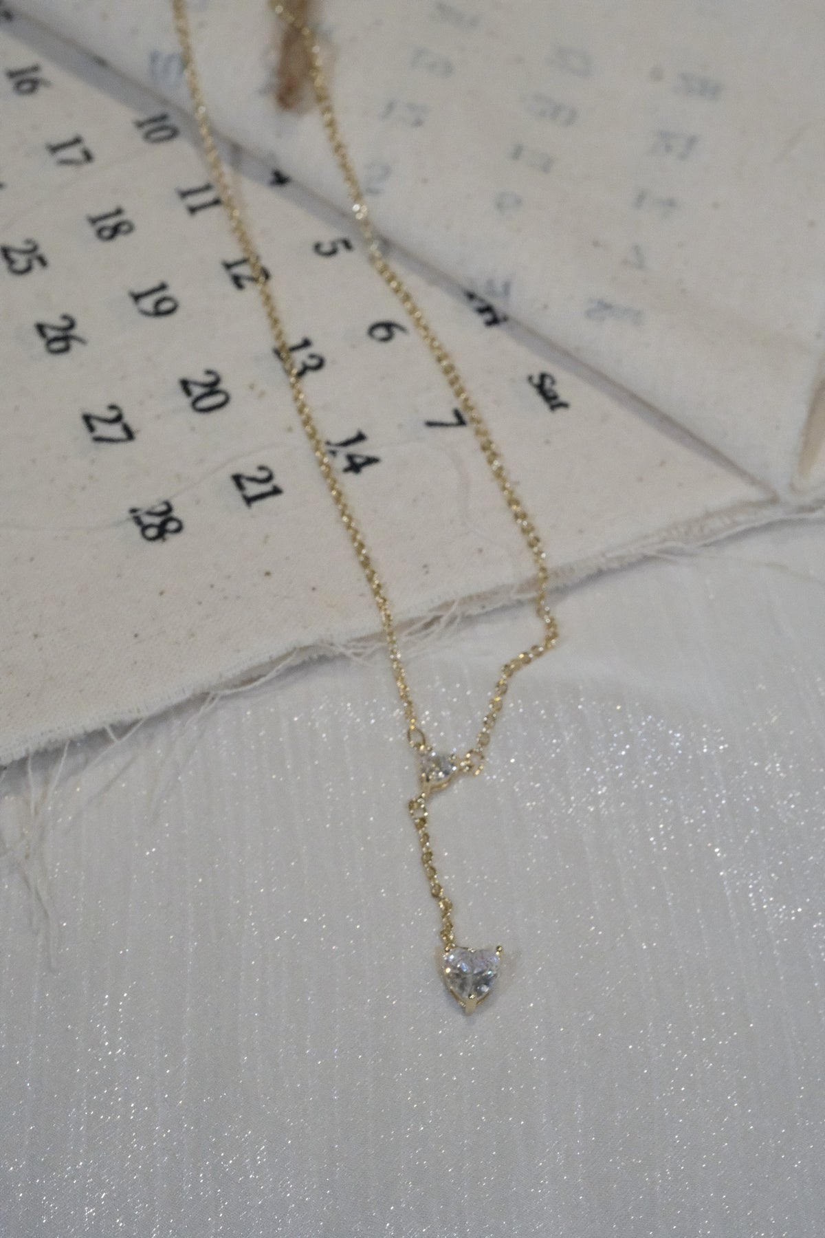 Heart Y Necklace — Gold