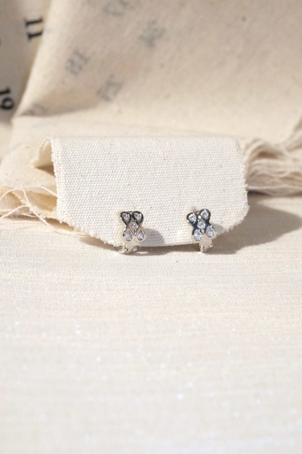 Petal Loop Earrings — Silver