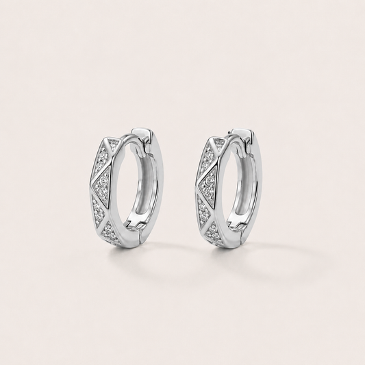 Contemporary Huggie Hoop Earrings