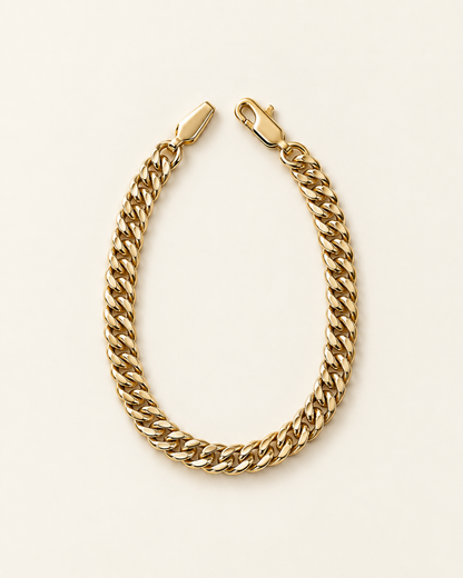 Curb Chain Bracelet — Gold