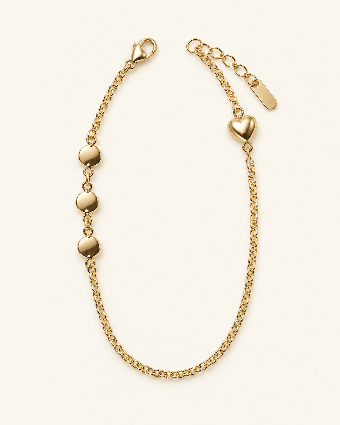 Small Station Chain Bracelet — Gold