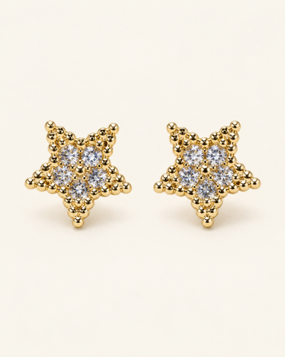 Starfish Stud Earrings — Gold