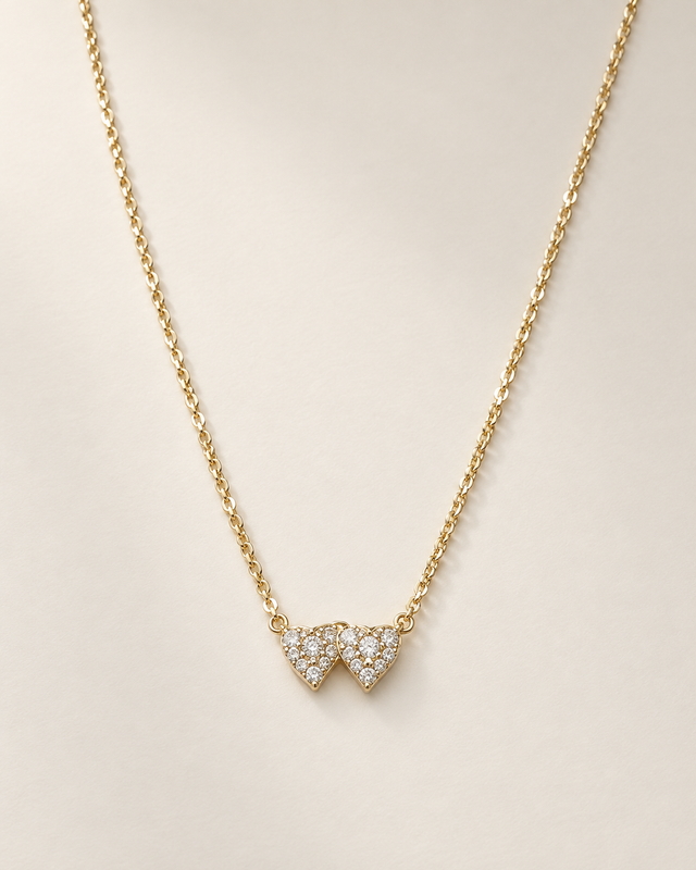 Bow Pendant Necklace — Gold