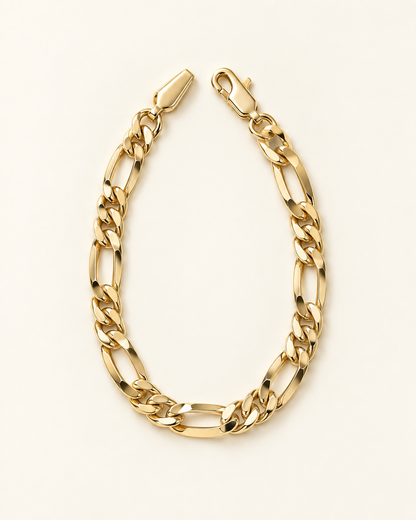 Long Story Link Bracelet — Gold