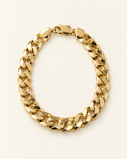 Bold Curb Chain Bracelet — Gold