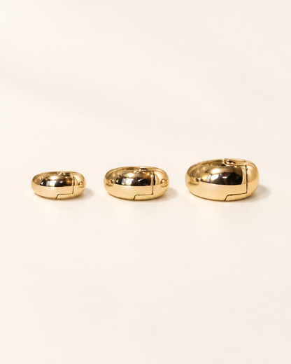 Everyday Graduated Hoop Set — Gold