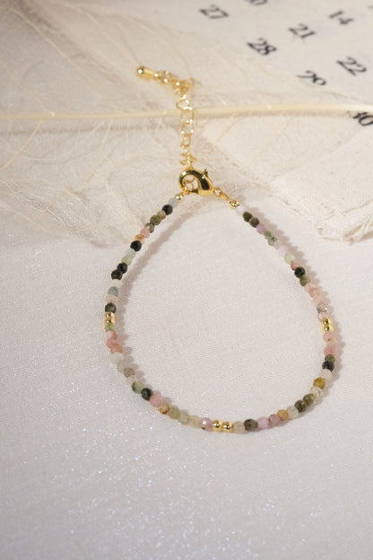 Pastel Dark Accent Beads Bracelet — real product photo