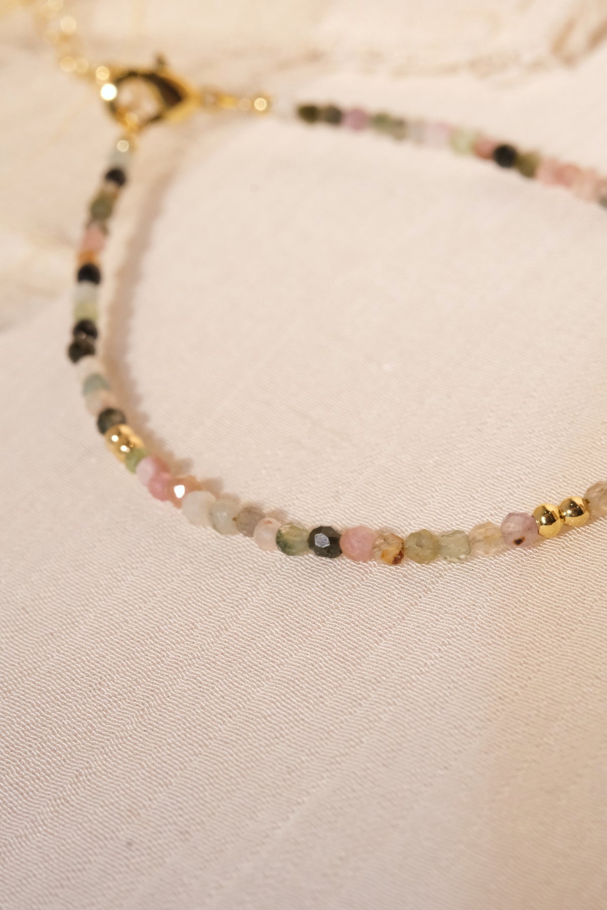 Pastel Dark Accent Beads Bracelet — real product photo