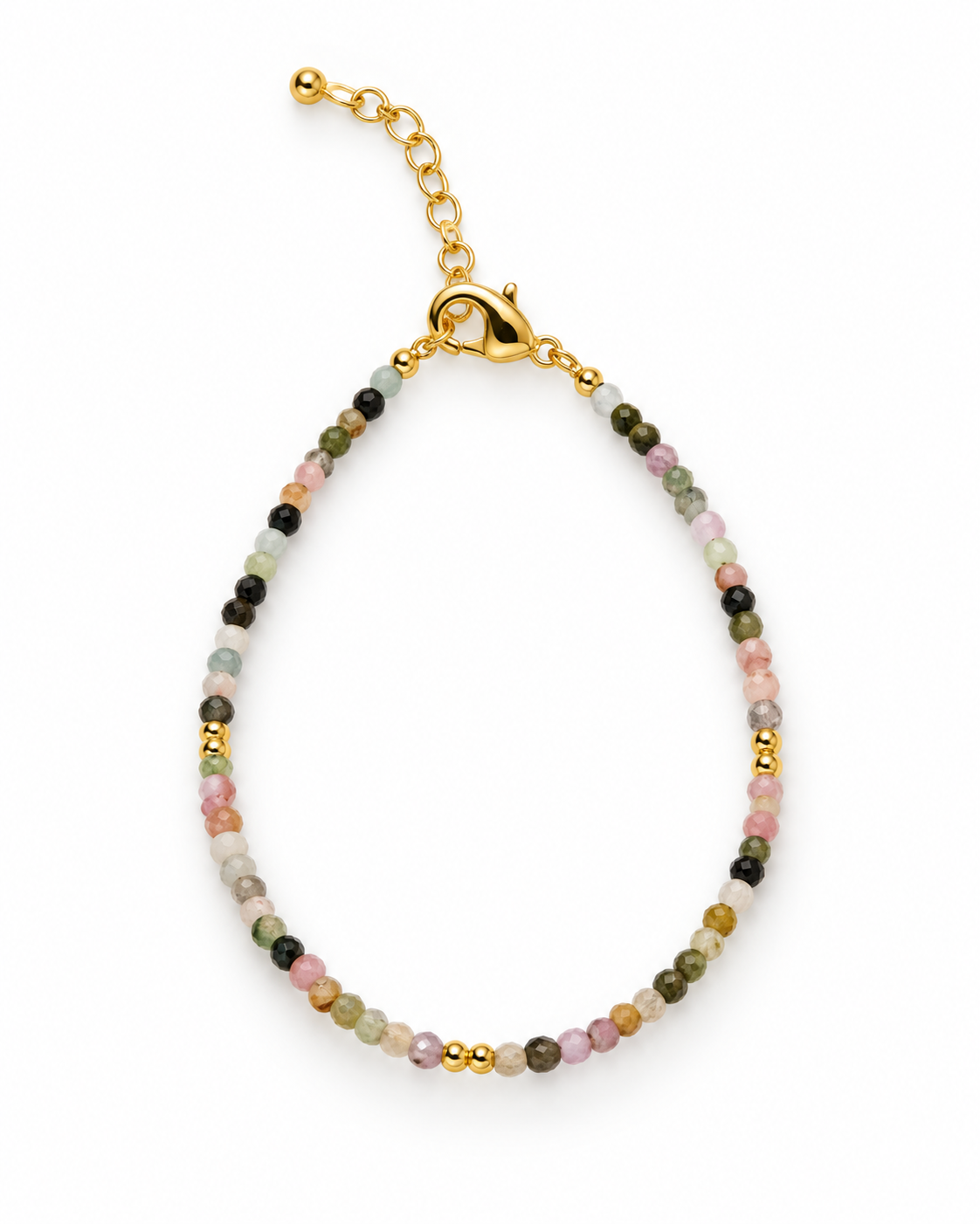 Pastel Dark Accent Beads Bracelet