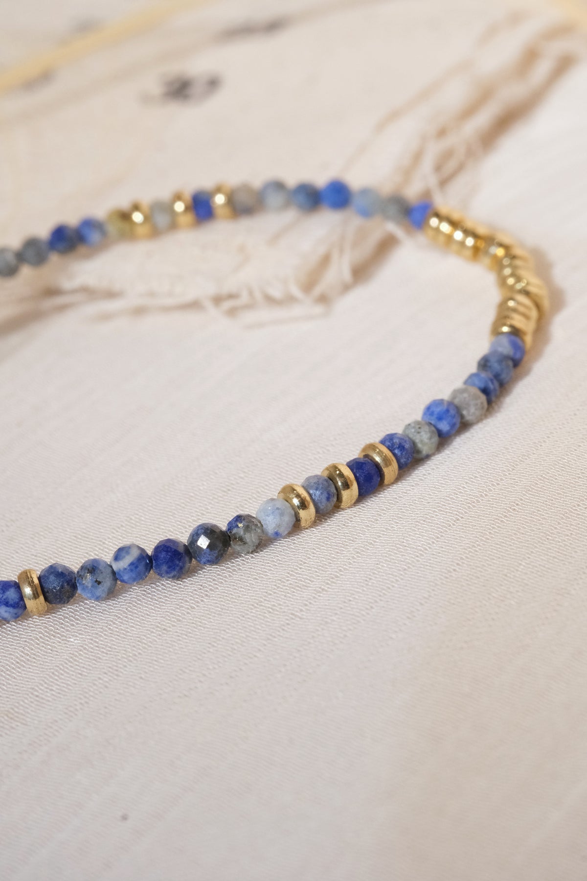 Royal Blue Fine Beads Bracelet — real product photo