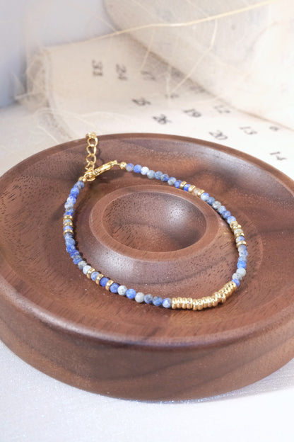 Royal Blue Fine Beads Bracelet — real product photo