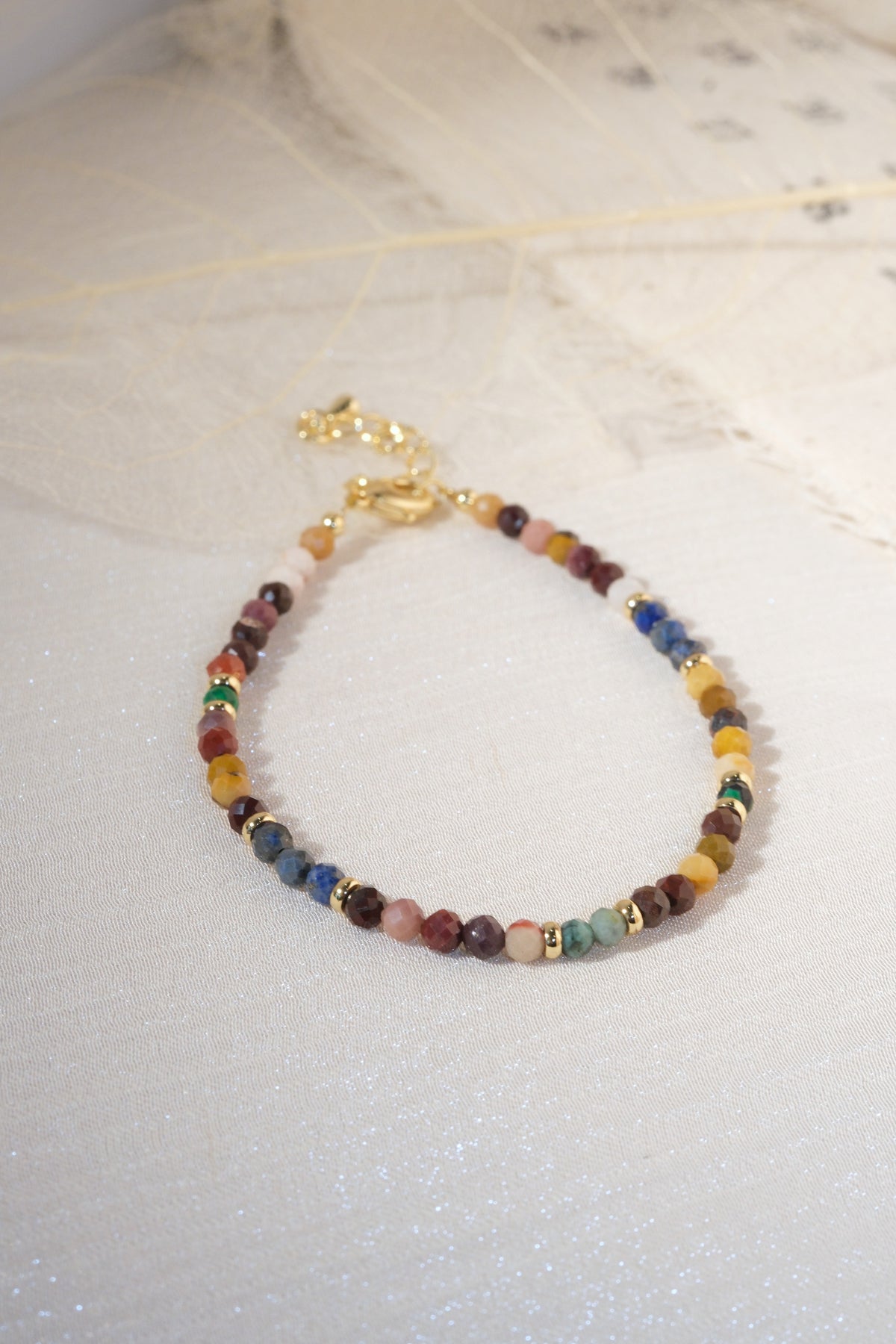 Multicolor Patterned Spacers Bracelet — real product photo