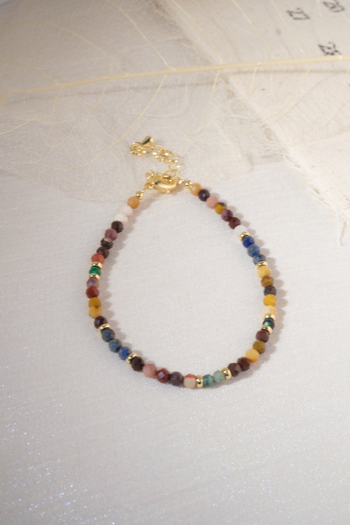 Multicolor Patterned Spacers Bracelet — real product photo
