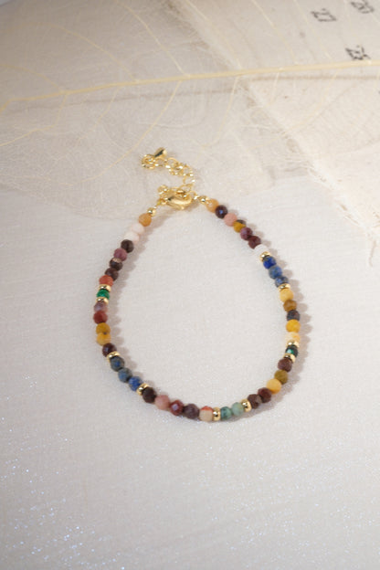 Multicolor Patterned Spacers Bracelet — real product photo