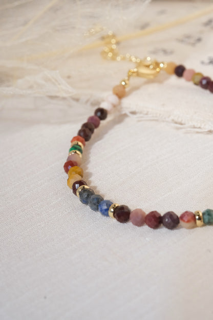Multicolor Patterned Spacers Bracelet — real product photo