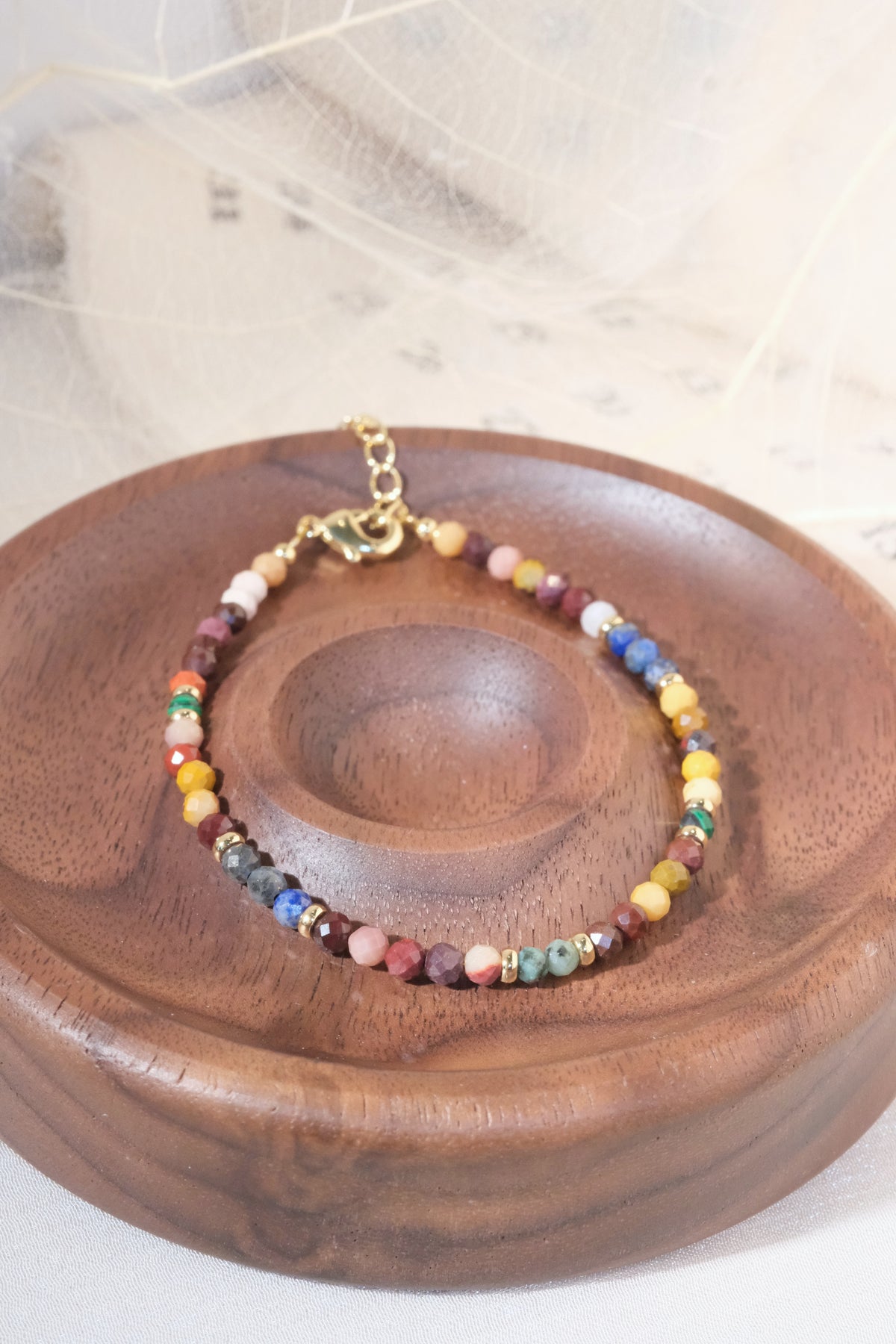 Multicolor Patterned Spacers Bracelet — real product photo