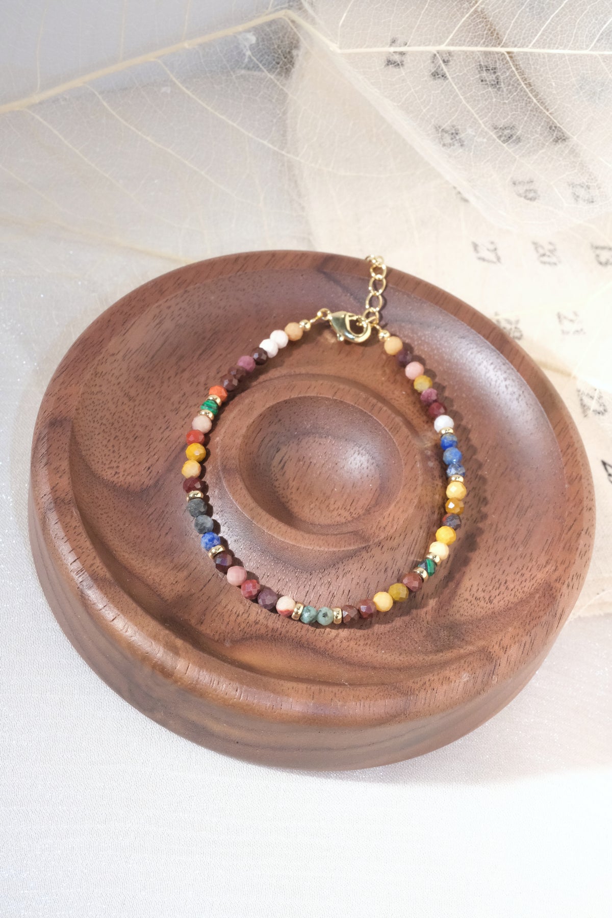 Multicolor Patterned Spacers Bracelet — real product photo