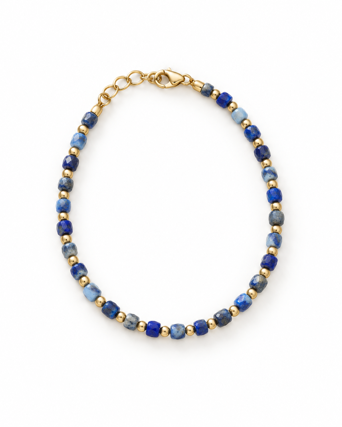 Dark Blue Round Beads Bracelet