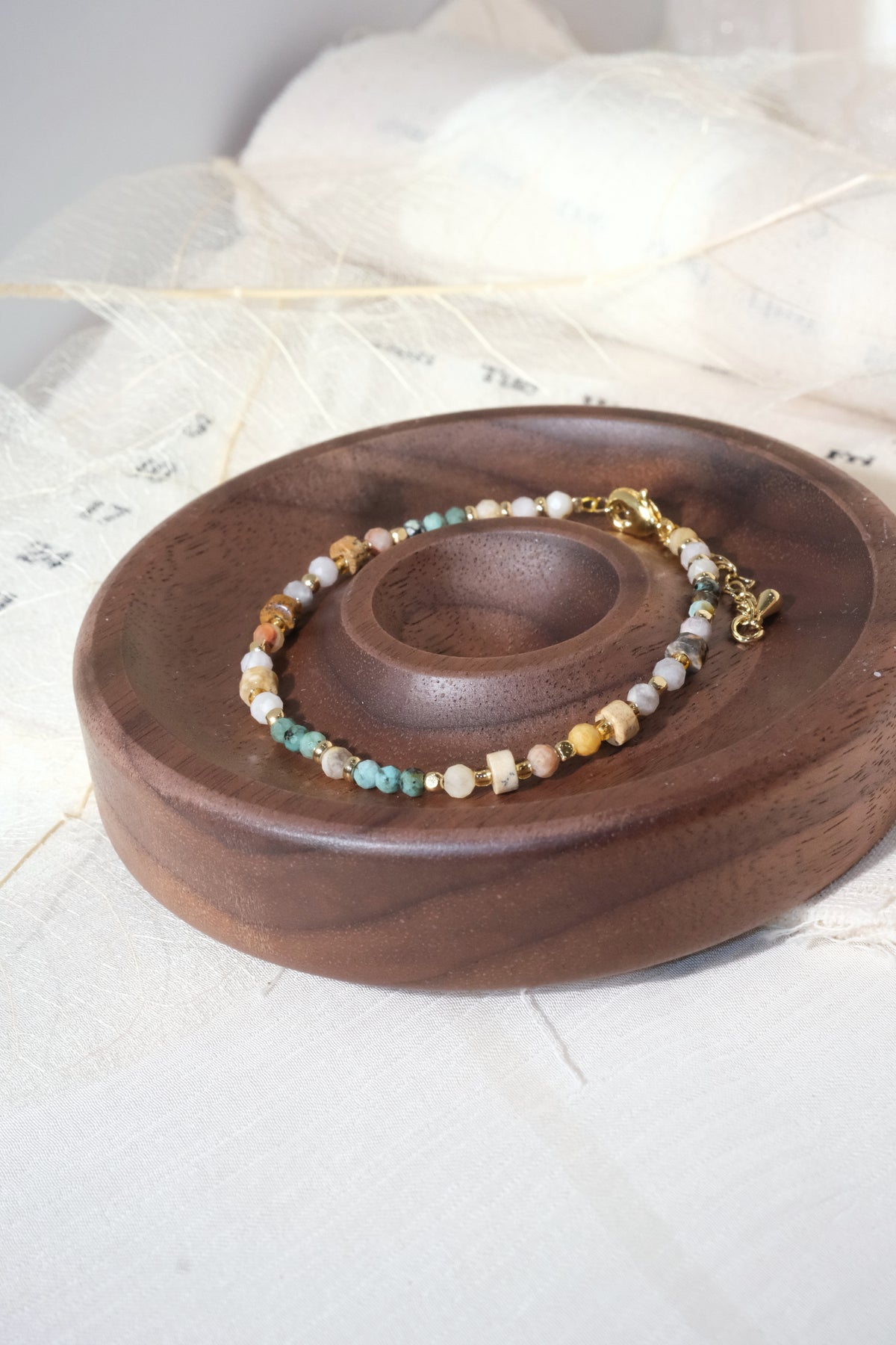 Multicolor White Stations Bracelet — real product photo