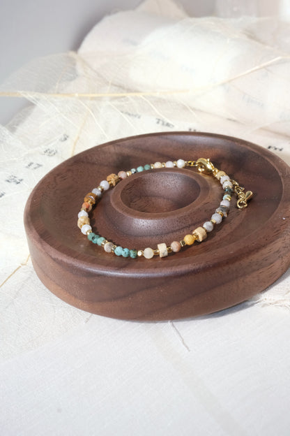 Multicolor White Stations Bracelet — real product photo