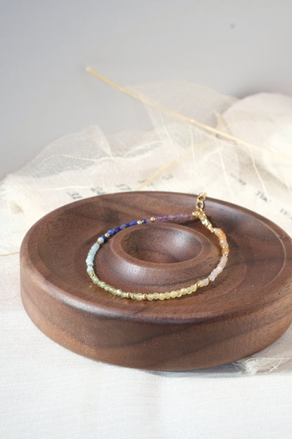 Pastel Blue Green Colorblock Bracelet — real product photo