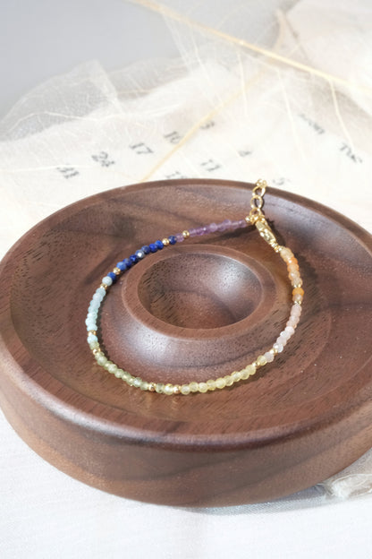Pastel Blue Green Colorblock Bracelet — real product photo