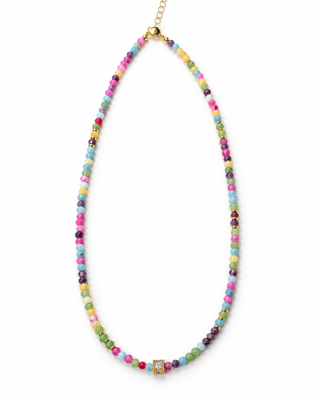 Rainbow Mixed Beads Necklace