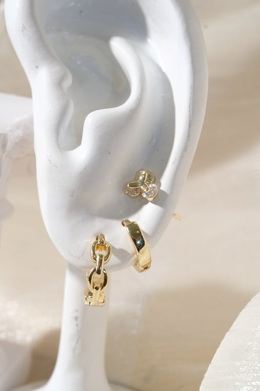 Butterfly Ear Stack — Gold — edited real product photo