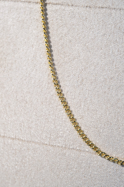Curb Chain — Gold — edited real-life photo