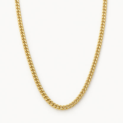 Curb Chain — Gold — white background