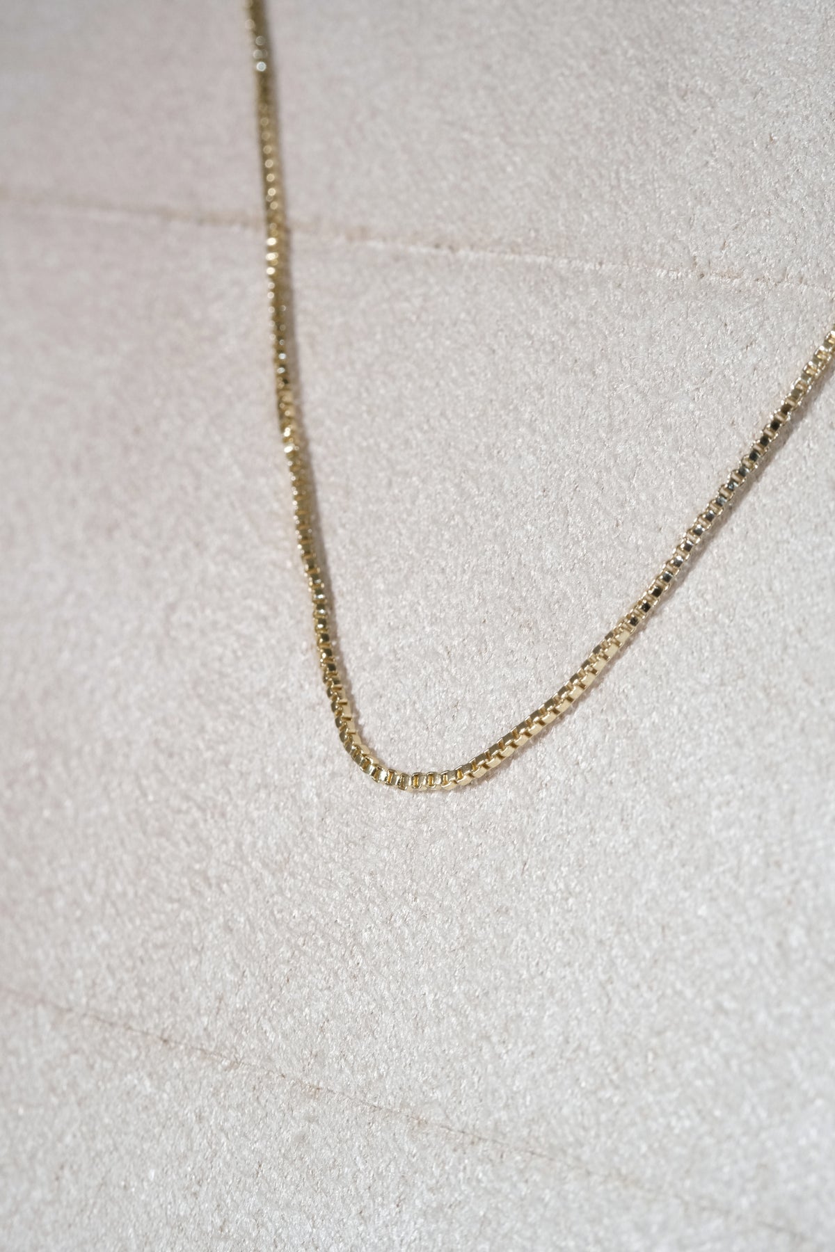 Box Chain — Gold — edited real-life photo