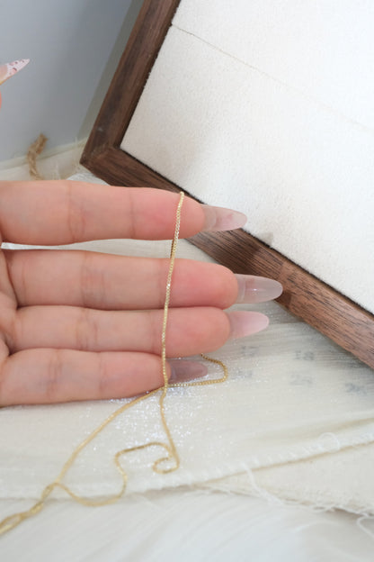 Box Chain — Gold — edited real-life photo